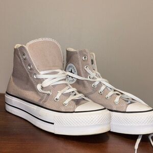 Converse Women's High-Top Sneakers - Light Brown